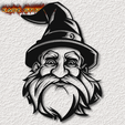 project_20231006_1538260-01.png Halloween Gnome wall art realistic witch gnome wall decor 2d warlock gnome