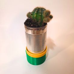 Upcycle-Tin-Can-Plant-Pot.jpg Archivo STL gratis Reciclar una maceta de lata・Diseño por impresión en 3D para descargar