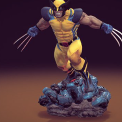 Screenshot-2021-09-18-at-15.32.10.png Download free STL file Wolverine sculpture • Template to 3D print, Db17_creations