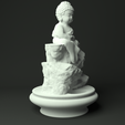 right.png BackFlow Incense Burner Baby Buddha and Rocks for 3D printing 3D print model