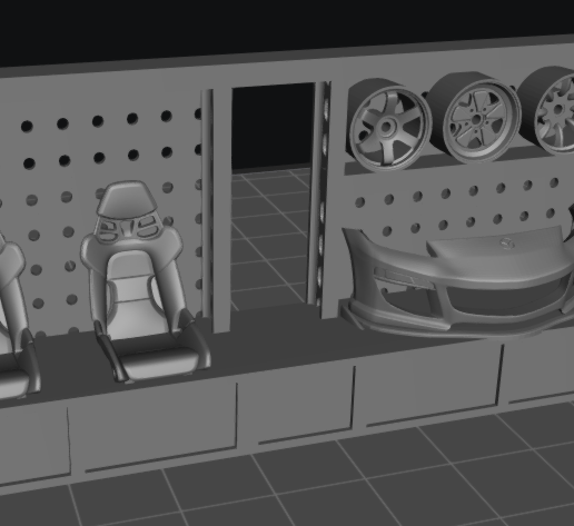 Painel estante shelter 3D model