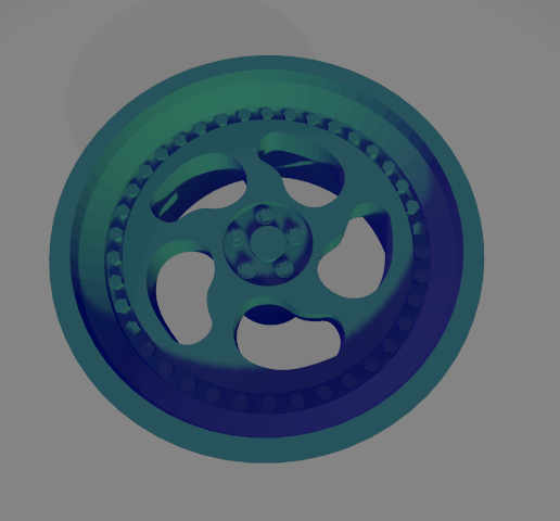 MCI wheel - 3D model önizlemesi