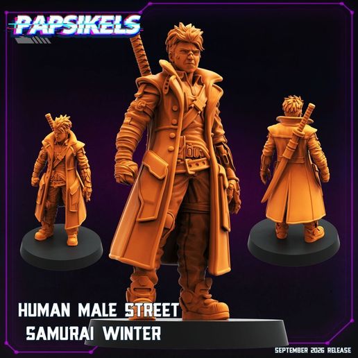 HUMAN MALE STREET SAMURAI WINTER