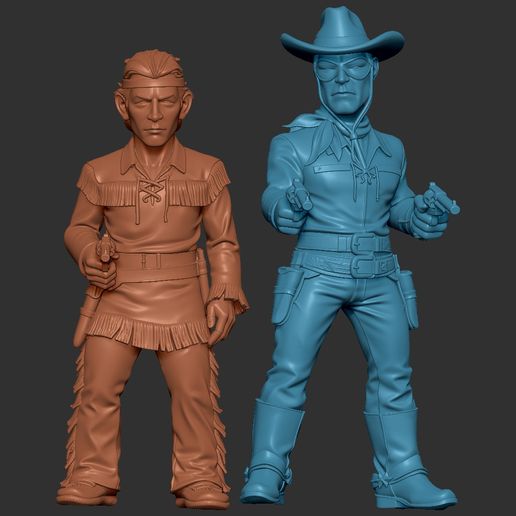 Lone Ranger (Clayton Moore) and Tonto (Jay Silverheels )