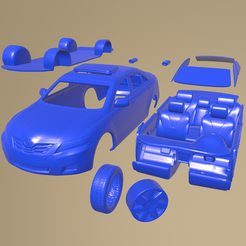 a28_005.png Fichier STL Toyota Camry LE 2010 Imprimable Voiture en Pièces Détachées・Plan imprimable en 3D à télécharger
