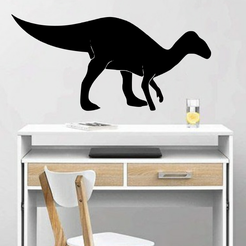 dibujow.png Télécharger le fichier STL silhouette de dinosaure • Objet pour impression 3D, RMMAKER