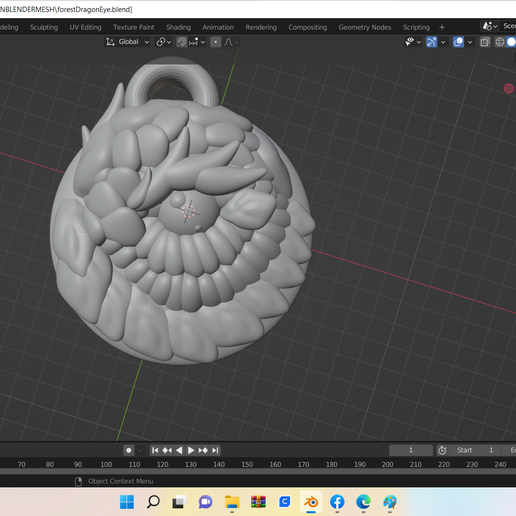 Dragon Eye Keychains 3D model