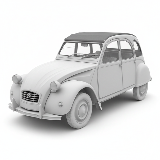 Citroën 2CV street racing car STL, race car STL, 1:8 car STL, jeep style STL, beginner friendly car STL, 4x4 STL, print ready car STL, 1:18 car STL, 1:12 car STL, car lamp STL, touring car STL, printable car, sedan STL, car collectible STL, SUV STL, car l