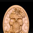 calaB.jpg Skull brooch. gothic jewelry.