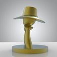 untitled.310.jpg Woman Hat Planter - STL for 3D printing