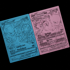 MEWTWOVandVstar2.png Fichier STL Mewtwo V et Mewtwo Vstar Pokemon・Objet imprimable en 3D à télécharger