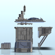 36.png Sci-Fi outpost with overhanging living room (5) - Future Sci-Fi SF Infinity Terrain Tabletop Scifi
