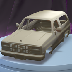a001.png STL file Chevrolet Blazer 1989 (1/24) Printable Car Body・3D printer model to download
