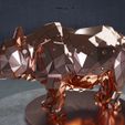 3.jpg Mech Poly Rhino - Mechanische Low-Poly-Skulptur