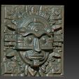 Aztec-Sun-God-Bas-Relief-3D-Model-3.jpg Aztec Sun God Bas-Relief 3D Model