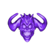 Faces_Horned_Deamon_01.stl Faces Angry Horned Demons