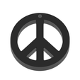 render0002.png Peace Sign Keychain
