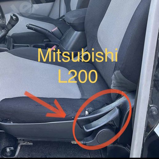 Mitsubishi L200  seat adjustment handle