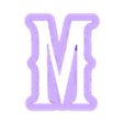 M_Ucase.stl Merlina - alphabet font - cookie cutter