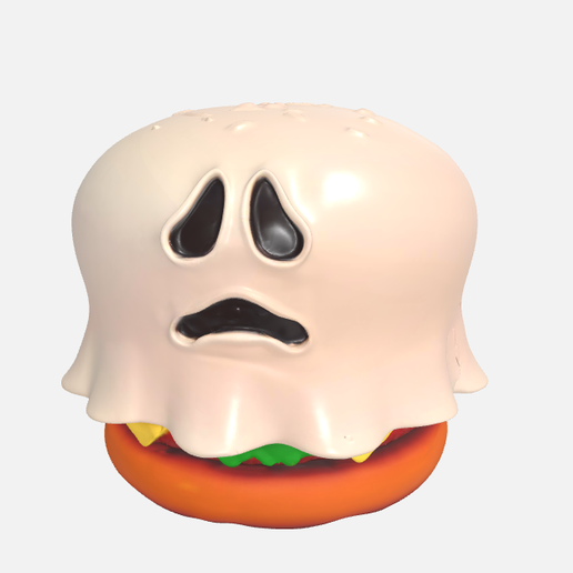 トイストーリー ゴーストバーガー 👻 Toy Story – Ghost Burger (Small Fry)・ STL File for 3D printing
