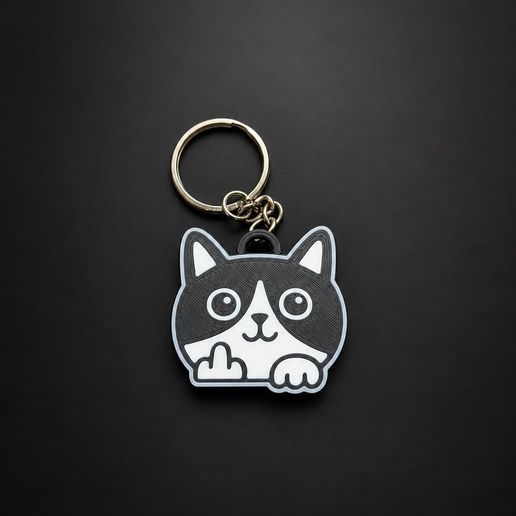 adorable fun Cat Keychain