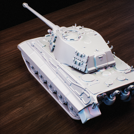 🐅 Tiger Tank - Panzer - Military Tank・ STL File for 3D printing・Cults