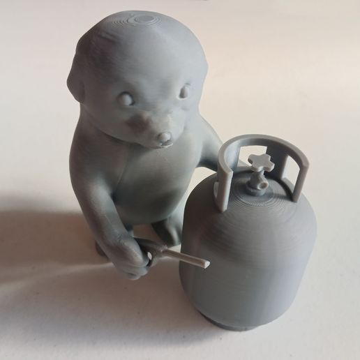 🪖 Perrito Tanque de gas・Archivo STL Gratis para Impresión 3D・Cults