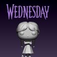 a.jpg STL file Wednesday Addams - Merlina Addams - Funko Pop・3D printer design to download