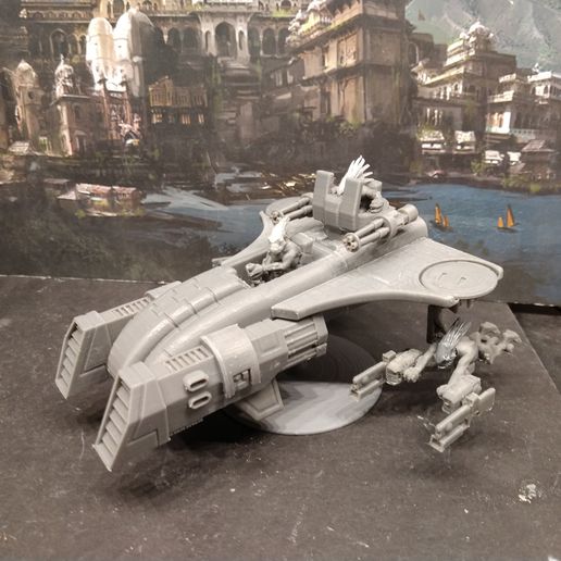 Cannibal Chickens Flying Stolen Gnashing Fish 3D model