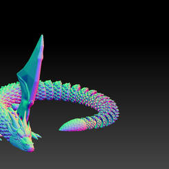 Capture.png STL file Flexi winged dragon (Wind dragon)・3D printer model to download, Daveks