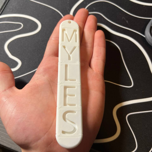 Modular Name Keychain 3D model preview
