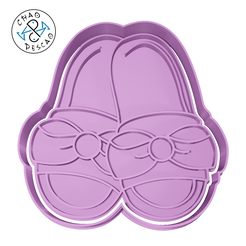 Kit-Mom-Shoes_cp.png STL file Slippers - Cookie Cutter - Fondant・3D print object to download
