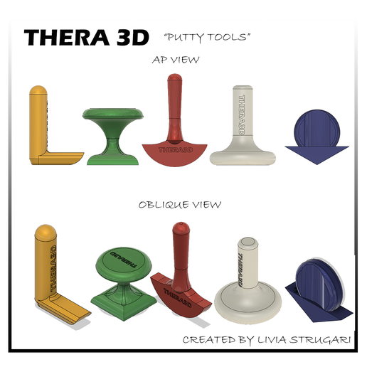 THERA 3D PUTTY TOOLS HAND THERAPY OCCUPATIONAL THERAPY - 3D model önizlemesi
