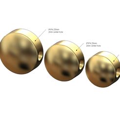Simple-round-bead-size7-8-9mm-00.jpg Fichier STL Modèle d'impression 3D d'une breloque ronde simple et d'une perle de bracelet・Design à télécharger et à imprimer en 3D