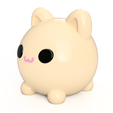 Kitty-Nugget-right3.png 3D Printable Cute Kitty Nugget STL File - Perfect for Personal & Commercial Projects