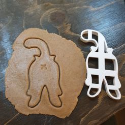 20201129_164649.jpg Free STL file Cat butt cookie cutter・3D print model to download