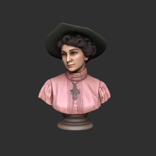 Bust of Lola Mora, Argentine Sculptor