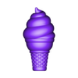 IcecCeam.obj Cono de helado rosa