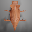 Astral-Ship-Render-Bottom.png Dreadnought Flying Fantasy Ship Model Compatible with DnD Spelljammer
