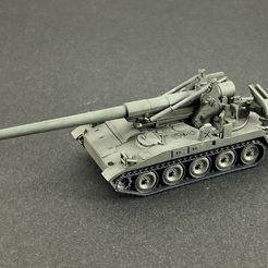 IMG_E9689-1.jpg STL file M110 SPA self-propelled howitzer・3D printer design to download