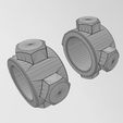 wf0.jpg Archivo STL Modelo de impresión en 3D de una cabeza de tornillo hexagonal con motivo de un abalorio y un colgante・Objeto imprimible en 3D para descargar, RachidSW