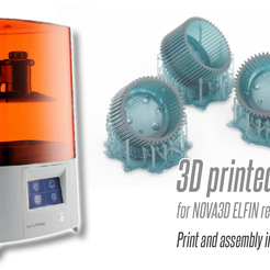 = ‘f ite ur for NOVASD ELFIN resin printer Print and assembly instructions 3D file NOVA3D ELFIN V1 - 3D printed VAT・3D printer design to download, ZIMATOM3D