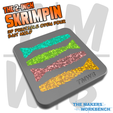 2in-skrimpin-tmwb-3.png Molde de 2″ para isco de camarão SKRIMPIN | Molde de 4 cavidades para isco de plástico macio STL