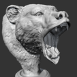 05.png Grizzly Bear Head AM06 3D print model