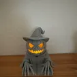 Halloween-Pumpkin-Witch-F.webp Halloween Pumpkin Witch Book Reader LED Lantern STL