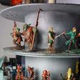 DSC00016.JPG Rotary display stand for Miniatures Dungeons and Dragons from filament spools