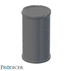 Industrial-Tank-by-PRODICER_1.jpg Archivo STL Tanque de ciencia ficción de sobremesa de PRODICER・Modelo de impresión 3D para descargar