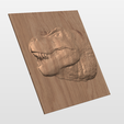 1.png T-Rex CNC Relief - Tyrannosaurus Rex STL 3D модель для резьбы по дереву | CNC Router Digital File (Personal Use)