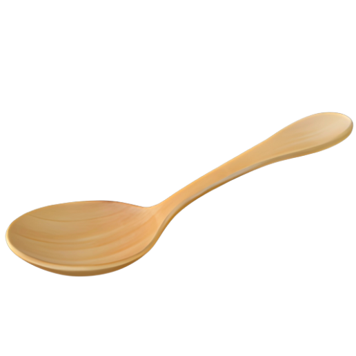 🪵 Wooden Soup Spoon・ STL File for 3D printing・Cults