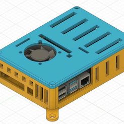 5.jpg Télécharger fichier STL gratuit RPi4b avec boîtier de relais 4 voies et ventilateur 40 mm • Objet à imprimer en 3D, alvoeiro